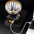 Long-Distance Headlight Adjustable Multifunctional Headlamp Rechargeable Head-Mounted Strong Light Flashlight Smart Sensing Waterproof Super Bright Headlamp Searchlight. 