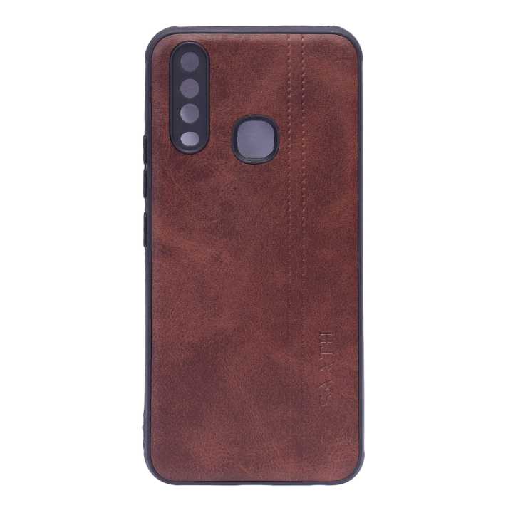 Vivo Y17 Dark Brown/Black Mobile Back Cover