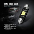NAMUNY 2X Extremely Bright 400 Lumens 3020 Chipset Canbus Error Free LED Bulbs for Interior Car Lights License Plate Map Door. 