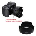 Es 68 II Lens Hood For Canon EF 50mm f/1.8 STM Lens. 