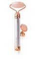 Finishing Touch Flawless Contour Facial Roller & Massager Vibrating Rose Quartz Battery Operated. 