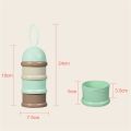 3 Layer Baby Milk Powder Formula Food Container For Outdoor Feeding Dispenser. 