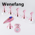 Wenefang 5Pcs Chess Borad Magnetic Nail Tips Practice Display Stand Set Acrylic Original Nail Art Holder UV Gel Polish Showing Shelf for Manicure. 