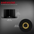 Sutuiying DAIERBUMP 10PCS Black MXR Style Skirted AMP Knob 6.35MM Guitar Original Potentiometer Knobs Brass Insert For Guitar Effect Pedal Knobs. 