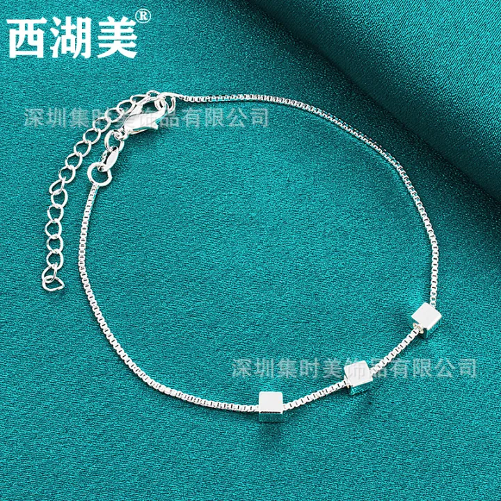 %E3%80%90Special%20offer%E3%80%91West%20Lake%20American%20Silver%20Jewelry%20Square%20Chain%20Bracelet%20Women's%20Jewelry%20-%20Image%202