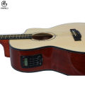 Manaslu MG5 Semi - Acoustic Guitar With Package | Semi Acoustic Guitar For Beginners | Glossy Body Acoustic Guitar. 