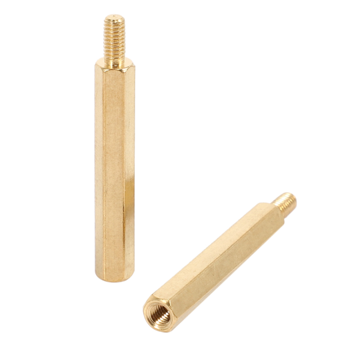 60Pcs%20M3%203mm%20Male%20Female%20Brass%20PCB%20Spacer%20Hex%20Stand-Off%20Pillar%2030mm%20-%20Image%204