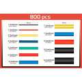 Plusivo 12 Size 800 PCS Heat Shrink Tube Kit. 