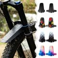 New Hard Shell Bicycle Mudguards Ultralight Foldable Mountain Bike Mudguards Front/Rear Tire Wheel Mudguards for Mountain and Road Bikes. 
