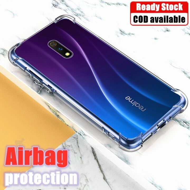 lthmy for OPPO K3 Realme X RMX1901 RMX1903 CPH1955 Soft Gel Jelly Case Transparent Full Protective Anti-Scratch Resistant Back Cover Skin