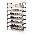 Open Shoe Rack 6 Layers Stainless Steel Foldable Size 60 cm x 30 cm x 110 cm. 