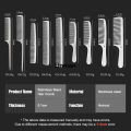 Linman Barber Professional Stainless Steel Women Hairdressing Comb AntiHot Selling -static Men's Haircut Clipper Ultra-thin Comb Salon Styling Tool. 