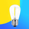 S14 Plastics Led Bulb E27/E26 3V 120V Warm White 2W 1W Shatterproof Lamp Bulbs For String Light Christmas Decoration YULING. 