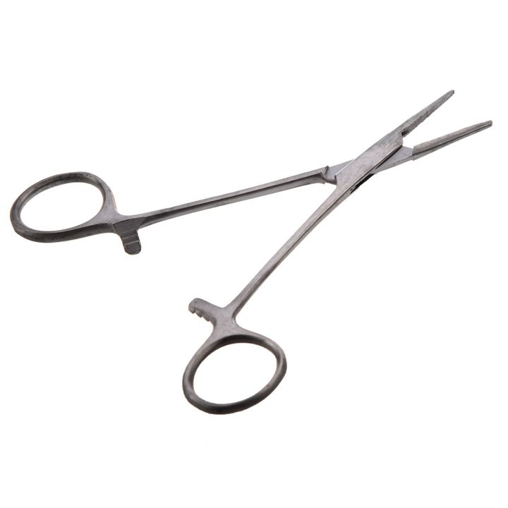 NAMUNY%202X%20New%205%20inch%20Fishing%20Stainless%20Steel%20Straight%20Hemostat%20Forceps%20Locking%20Clamps%20-%20Image%202
