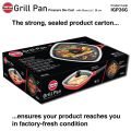 Hawkins Grill Pan, Non Stick Die Cast Grilling Pan with Glass Lid. 