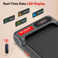 Sparnod Fitness STH-3002 Home Use Walking Pad & Treadmill Compact Ultra-Slim , Ready to Use ,  Shock Absorption, , LED Display , 100 Kg Capacity. 