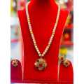 Nawaratna Moti Set With Gold Plated Ball Necklace for Women. 
