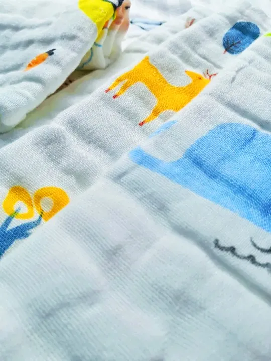 5%20Pcs%20Muslin%20Hanky%20Set%20Soft%20Multicolour%20-%20Image%205