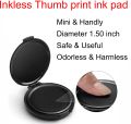 Inkless Thumb print ink pad for Notary Supplies, Identification Security ID Fingerprint Cards Law Enforcement, School, Police and Crafts (Black Colour). 