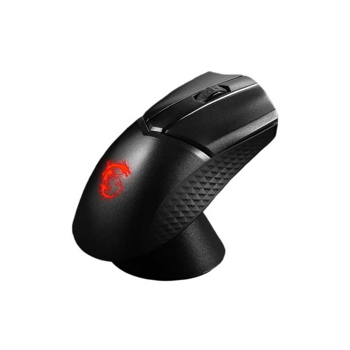 MSI CLUTCH GM31 Lightweight Wireless Gaming Mouse (OMRON Switch | 12000 DPI | 6 Buttons | RGB Light | 60M Clicks | Up to 110 Hrs Backup)