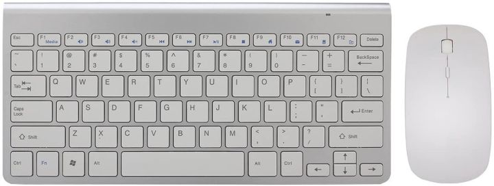 Ultra Thin Wireless Keyboard & Mouse Combo With Number Pad