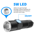 395Nm UV Light Flashlight Blacklight USB Rechargeable LED Flashlight Waterproof Inspection Pet Urine Torch Lamp. 