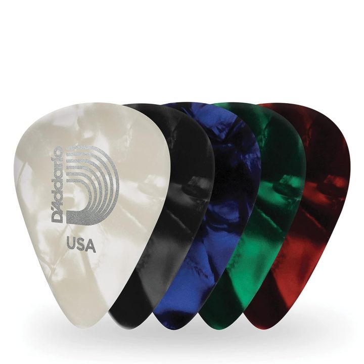 Daddario%20Assorted%20Pearl%20Celluloid%20Guitar%20Picks%20Set%20of%205%20-%20Image%203