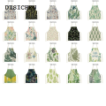 DISICHEN Luxury 1Pcs Tropical Jungle Printed Kitchen Apron Plant Green Leaves Kids Men Women Chef Cooking Aprons Waist Bib Cleaning Pinafores. 