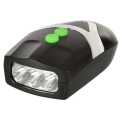 Strauss Bicycle LED Headlight with Horn, (Black) | STRAUSS Bicycle LED Light With Removable Mounting Bracket | 3 LED Bicycle Light. 