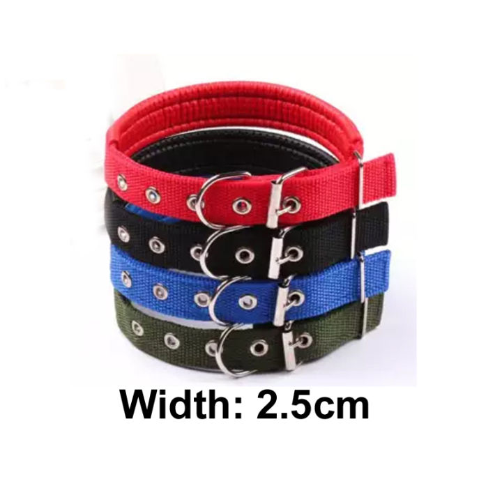2.5cm Adjustable Dog Cat Collar Neck Strap Belt Random Color For Pets by Crown Aquatics