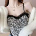Floral Pearl Buttom Crop Top For Women | Tank Top For Women | Summer Wear For Women | Cami Top For Women - Free Size 32 To 38, Ditsy Floral Pattern. 