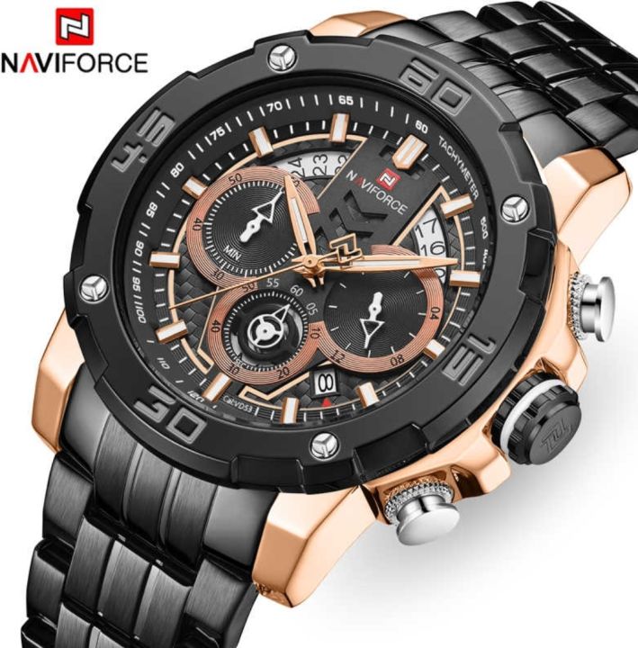 NAVIFORCE%20NF9175%20Stainless%20Steel%20Chronograph%20Watch%20For%20Men%20-%20Multi%20Colors%20%7C%20Fashion%20Stainless%20Steel%20Watch%20For%20Men%20-%20Image%203
