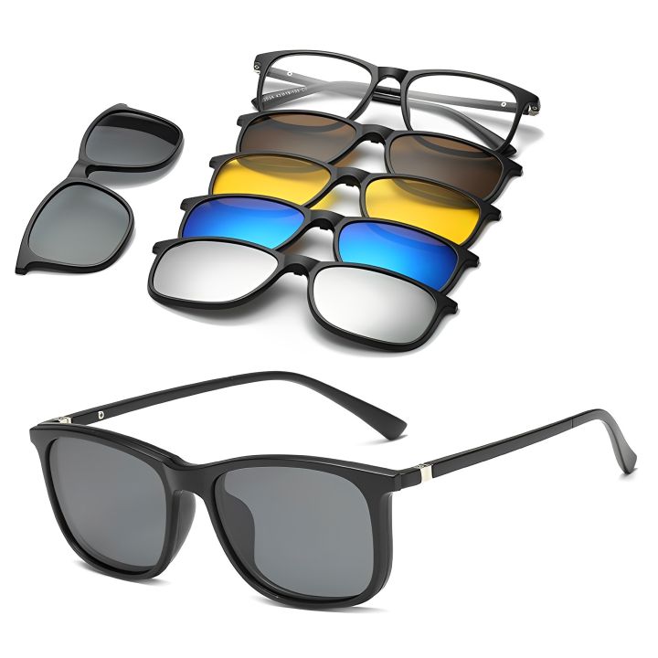 Magic In Clip Magnetic Sunglasses For Unisex UV Protection