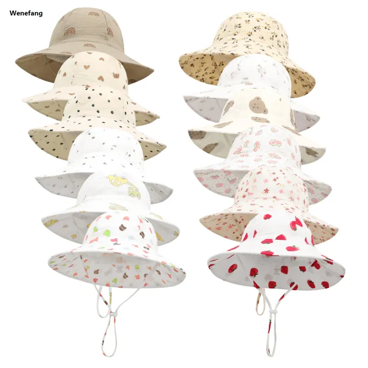 Wenefang%20Newborn%20Boys%20Girls%20Bucket%20Hat%20Summer%20Kids%20Toddler%20Panama%20Cap%200%20to%20%E3%80%902025%20Version%E3%80%91%2048%20Months%20Soft%20Cotton%20Baby%20Sun%20Hat%20flower%20printing%20Cute%20Bunny%20-%20Image%202