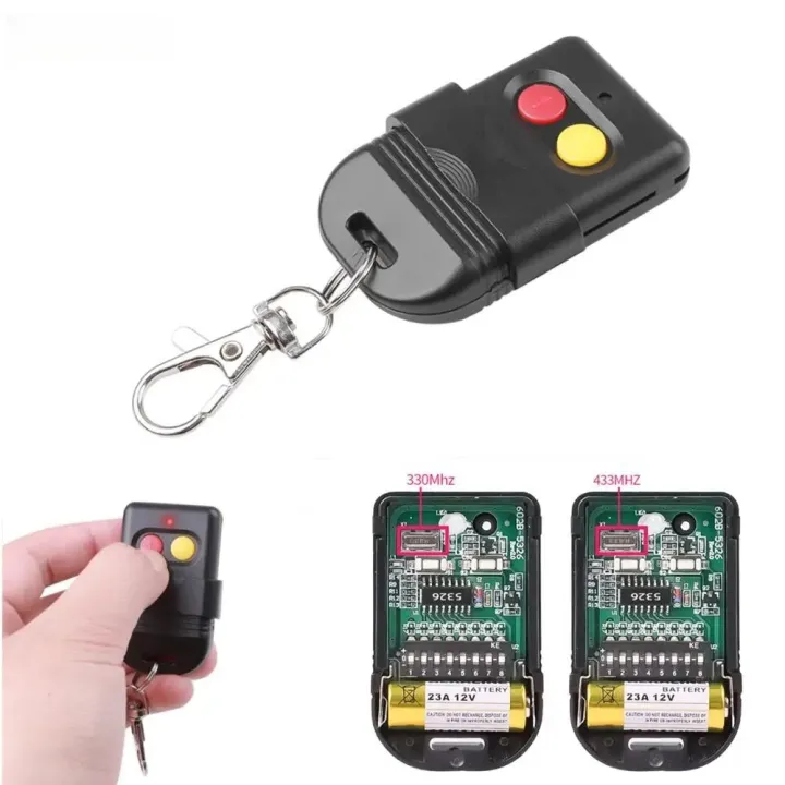 NEW%208%20Dip%20Switch%20433Mhz%20330mhz%20Smart%20Copy%20Remote%20Control%20Fixed%20Code%202%20CH%20Duplicator%20For%20Gate%20Garage%20Door%20Opener%20Alarm%20System%20-%20Image%203