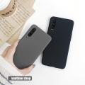 For Samsung Galaxy A50 Slim Sandstone Matte Soft Phone Case Cover ( Grey / Red ). 