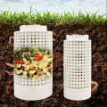 2025 New 1Pcs White Plastic Earthworm Compost Bin With Holes And Lid Suitable For Garden Courtyard Outdoor Compost Bin Fengshi. 