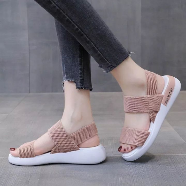 Comfortable%20Stretch%20Fabric%20Women'S%20Sport%20Sandals%20Summer%20Fashion%20Open-Toe%20Flat%20Casual%20New%20Sandal%20%7C%20Sandals%20For%20Women%20-%20Image%202