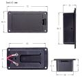 9V Flat Mount Guitar Active Pickup Battery Cover Hold Box Battery Storage Case for Electric Guitar Bass Accessory. 