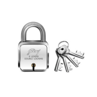 Godrej 6 Lever Square Padlock With 4 Keys