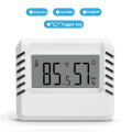 Ultra-Thin Thermometer Hygrometer Mini Thermometer Hygrometer with Bracket White. 