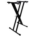 Double-X Adjustable Piano Keyboard Stand With Locking Straps (Heavy-Duty, Dual Braced) | 5 Position Locking Adjustable Keyboard Stand. 