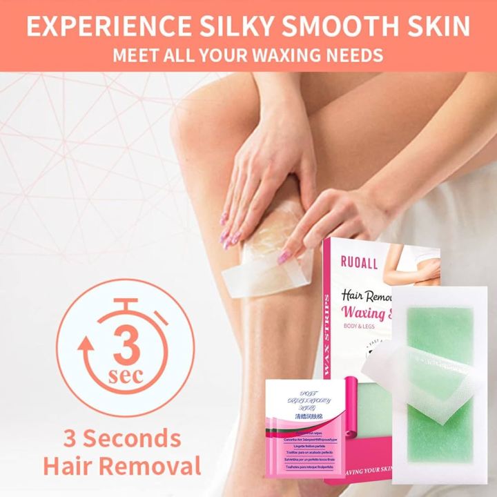 DISAAR%20BEAUTY%20Hair%20Removal%20Wax%20Strip%20Ready%20To%20Use%20At%20Home%20Armpit%20Leg%20Arm%20Bikini%20Area%20Natural%20Plant%20Extract%20Soothing%20Soft%20Skin%2020PCS%20-%20Image%204