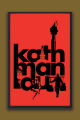 Kathmandu Nepal City Typography Printed Wall Poster – Red & Black Urban Art | One Piece Frame. 