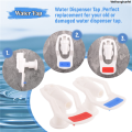 WeihonghunfeiHigh Quality Water Dispenser Replacement Push Type White Plastic Tap Faucet 2 Pcs. 