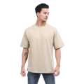 Beige Color Cotton Round Neck Half Sleeve Plain T-Shirt For Men. 