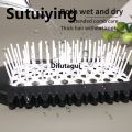 Difutagui New cutout mesh bounce comb Long handle hair comb Portable High Quality Massage comb Curl Define Styling comb Curl comb. 