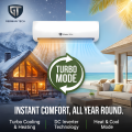 German Tech 1 Ton Smart Inverter AC GT | 1Ton Inverter AC| Hot and Cold Air Conditioner for Room Office |German Technology | 5 Star Energy Saving | 100% Copper Pipe | Golden Fin Protection | 5 Years Compressor Warranty | Smart Wifi AC| Nova Hub. 