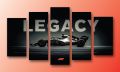 5-Piece Canvas Wall Art Set – LEGACY F1 Racing Car Wall Art Poster Print. 