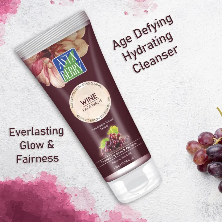 Astaberry Wine Face Wash - 100 Ml